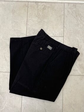 Men's Brittania Black Casual Pants 36W x 30L